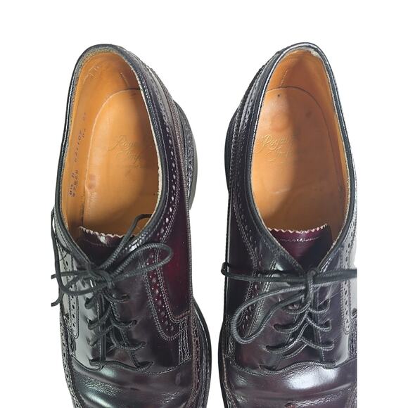 Vintage Florsheim Royal Imperial 97628 Kenmoor Wingtip Longwing Shoes 8.5 D main image 7